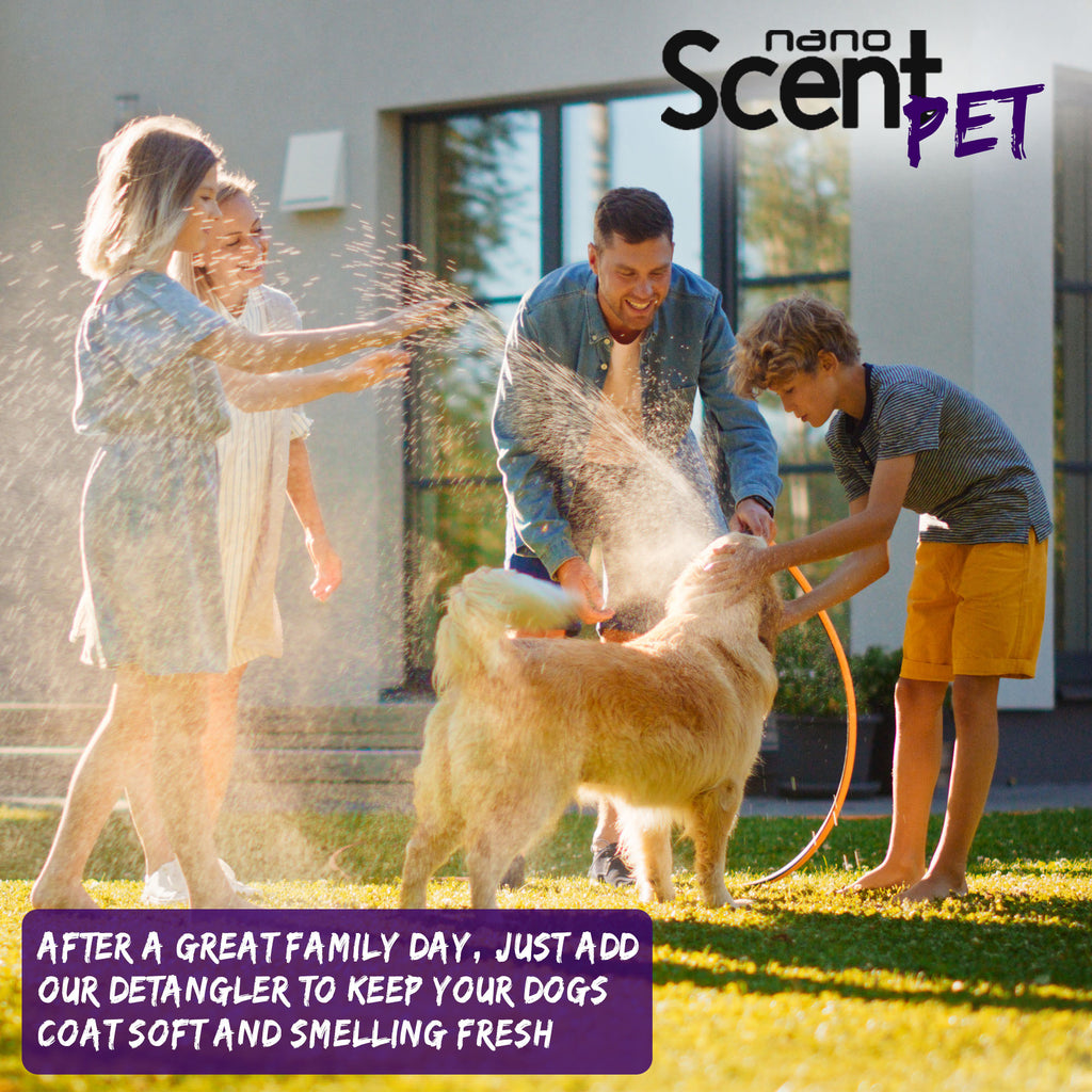 nanoSCENT Pet Detangler Spray – Leave-In Conditioner for Soft, Fresh-Smelling Fur