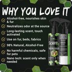 nanoSCENT Pet Freshening Spray – Long-Lasting Odor Neutralizer for Pets & Fabrics
