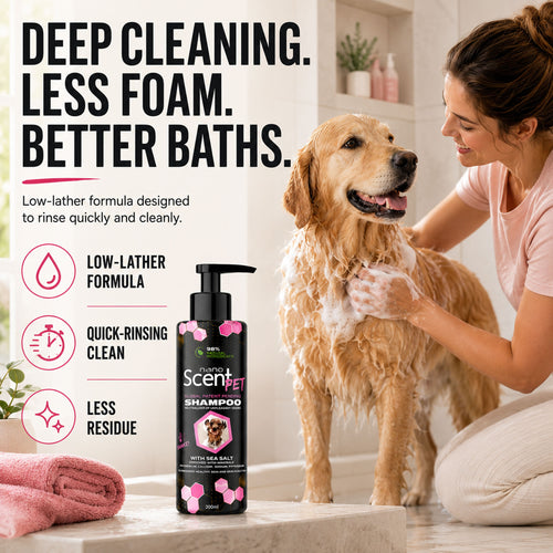 nanoSCENT Pet Shampoo with Sea Salt – Long-Lasting Freshness for Dogs & Cats