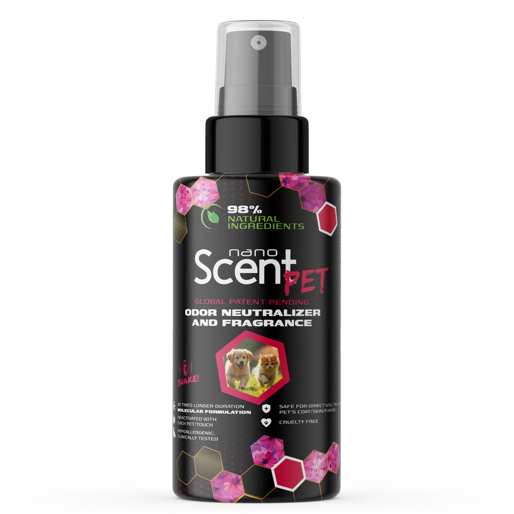 nanoSCENT Pet Freshening Spray – Long-Lasting Odor Neutralizer for Pets & Fabrics