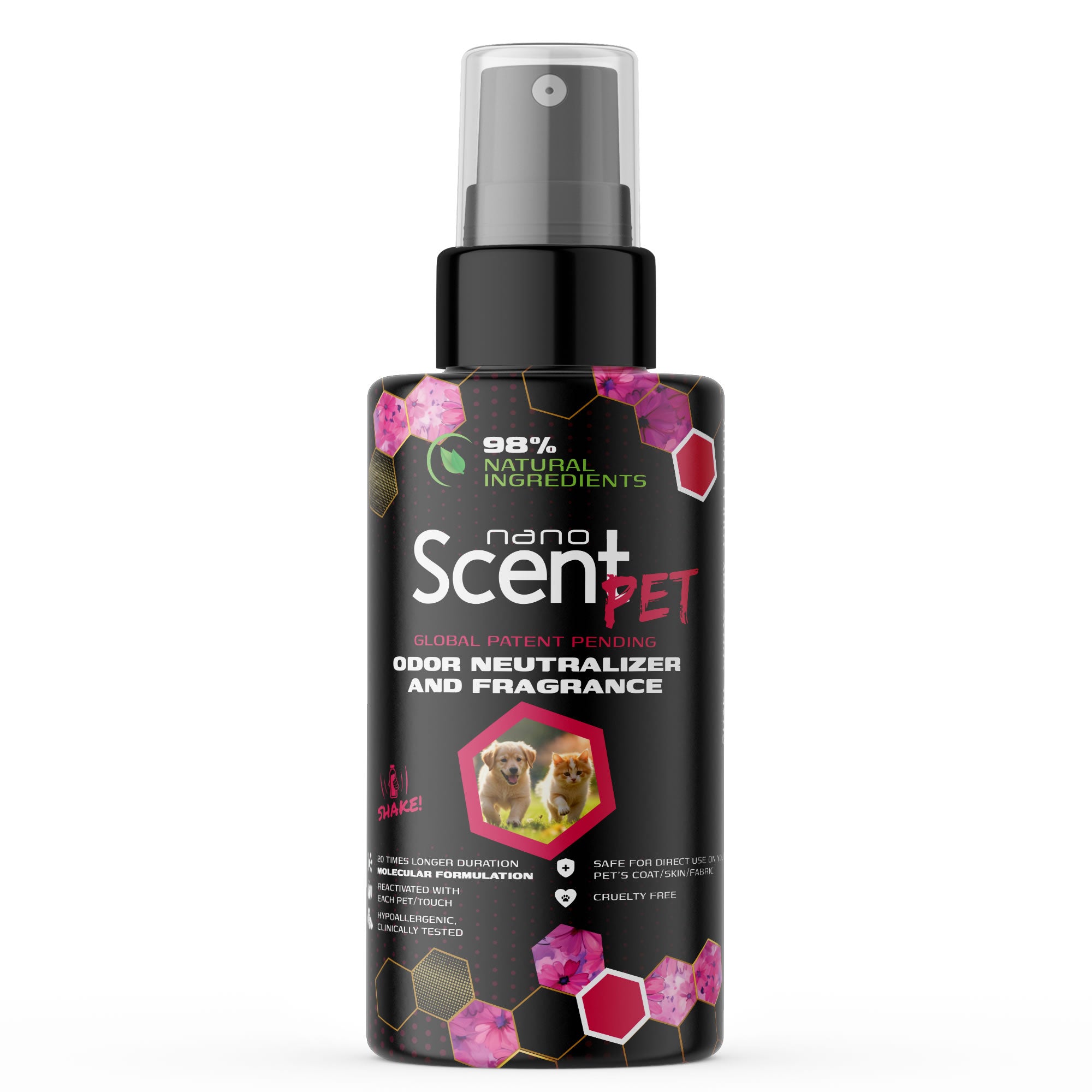 nanoSCENT Pet Freshening Spray – Long-Lasting Odor Neutralizer for Pets & Fabrics
