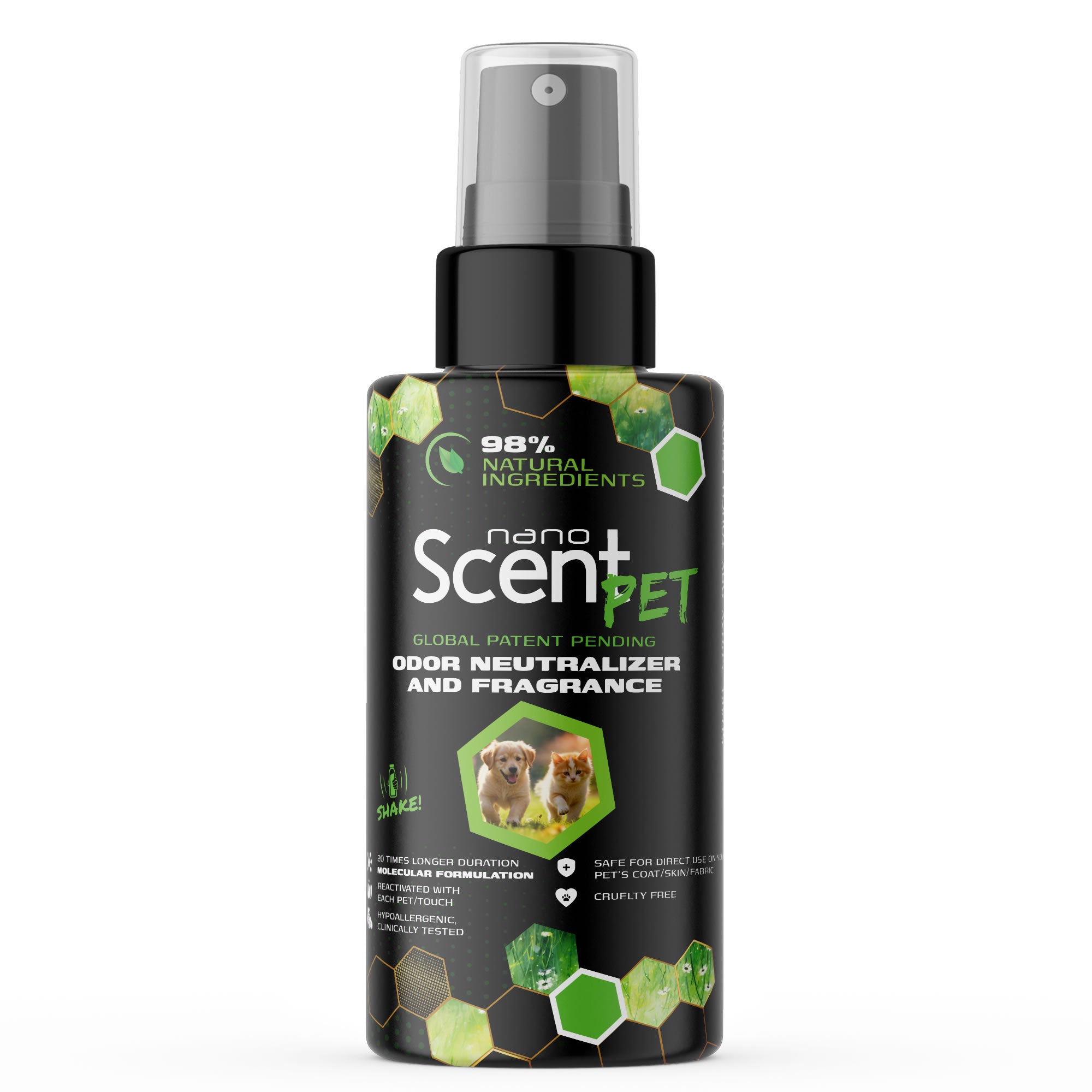 nanoSCENT Pet Freshening Spray – Long-Lasting Odor Neutralizer for Pets & Fabrics