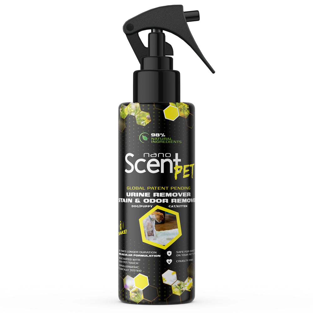 nanoSCENT Pet Urine Remover – Enzyme Odor & Stain Eliminator for Pets & Home